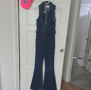 Show Me Your MuMu Blue Denim Jumpsuit